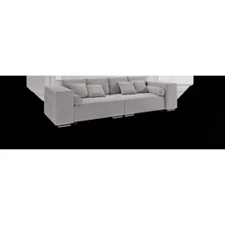 BIGSOFA Kami Microfaser Silber