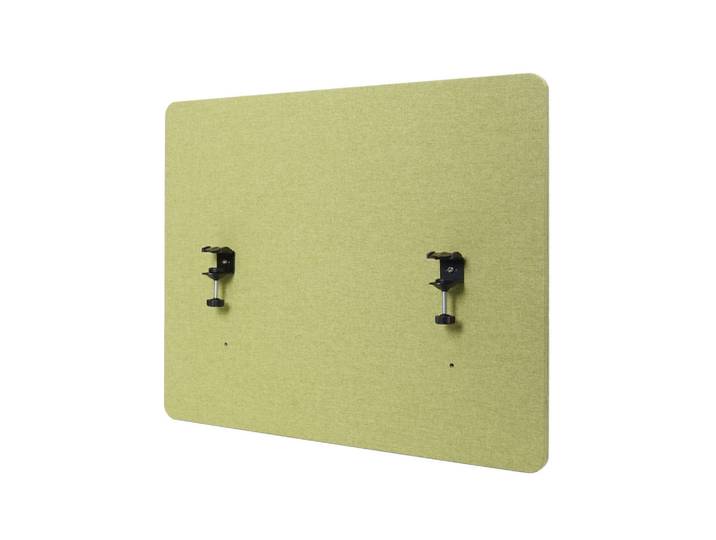 MCW Akustik-Tischtrennwand Hellgrün, 75x60x2 cm, Büromöbel, Bürobedarf