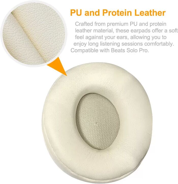 INF 1 Paar PU-Protein-Leder-Ohrpolster für Beats Solo Pro