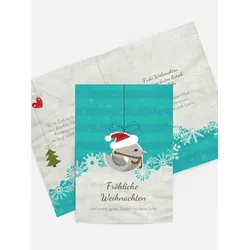 Weihnachtsgrußkarten geschäftlich selbst gestalten mit Spruch und Fotos im Onlinedesigner bei Meine-Kartenmanufaktur.de