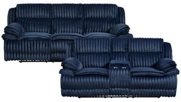 Fremont & Park Medora Corduroy 2-Piece Manual Reclining Living Room Sofa Set