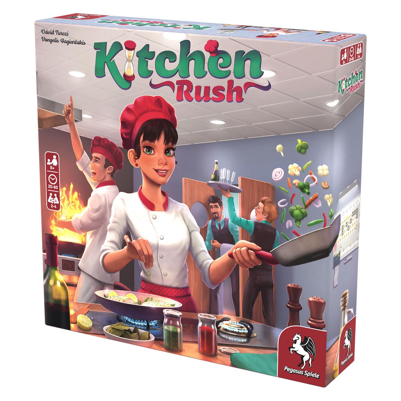 Pegasus 51223E - Kitchen Rush (English Edition), Board Game (Englisch, 2 - 4 Spieler) (51223E)