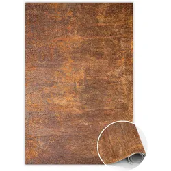 VINYL TEPPICH 150x225 cm Verrostetes Blech