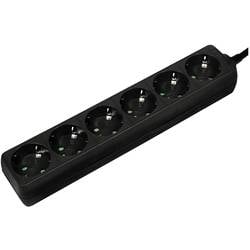 LogiLink LPS238B Steckdosenleiste Schwarz Schutzkontakt 1 St.