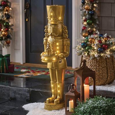 Christmas Animated Gold Nutcracker - Grandin Road