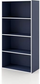 Denhour DH BASIC Modern Stackable Storage Organizer Bookcase with Doors
