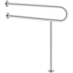 VEVOR Aufstehhilfe Toilette, 780x76x800 mm, Wandstützgriff für Behinderte, Handikap Haltegriff aus Edelstahl 304, mit Anti-Rutsch-Griff, Sicherheitshandlauf mit Stützbein & Tragkraft 136 kg