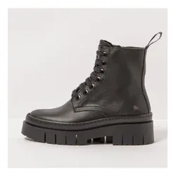 Art für Damen. 119531101003_001 Lederstiefeletten 1953 schwarz (40), Wohnung, 1 bis 3 cm, Lässig
