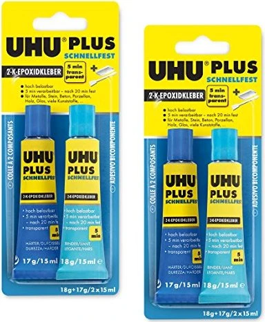 2Komponentenkleber 35g UHU Plus schnellfest UHU
