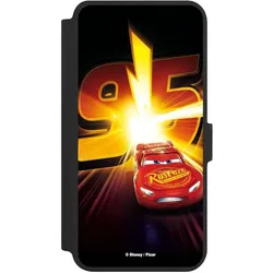 Nivocase Klapphülle für Samsung Galaxy S25+ Handyhülle aus Kunst Leder NIVOflip schwarz Cars Lightning (Samsung Galaxy S25+), Smartphone Hülle, Schwarz