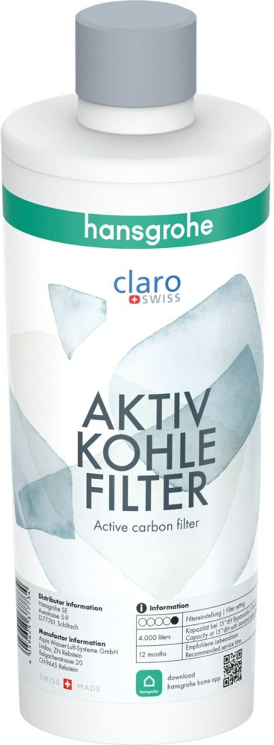 Hansgrohe Aktivkohlefilter Filterkapazität 4000 l (76814000)