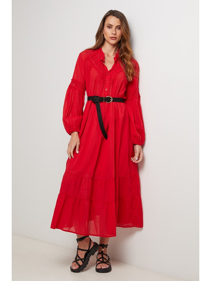 Lin Passion Kleid in Rot - 34/36