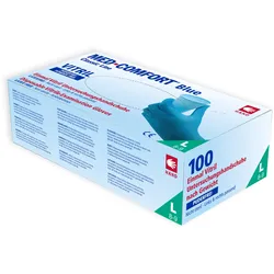 MED-COMFORT Vitril Blau Einmalhandschuhe Vinyl-Nitril Schutz- und Untersuchungsh...