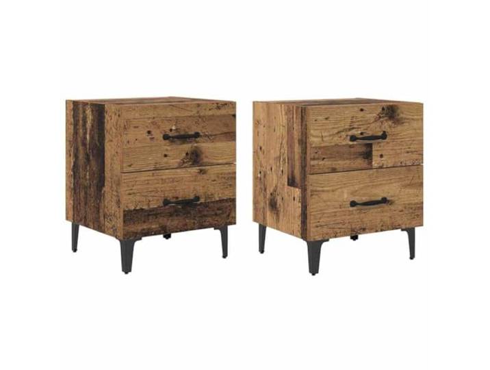 Heofavd Nachttisch 2er Set, Bettschrank Holzwerkstoff, 40x35x47,5 cm