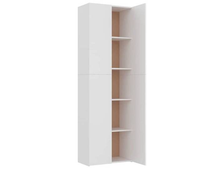 Maison Soldes Armoire à vitrine（Cabinet/Armoire Placard）- Armoire de bureau Blanc 60x32x190cm Bois d'ingénierie Moderne293396