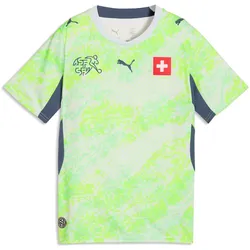 PUMA SFV Schweiz Auswärtstrikot WM 2026 Kinder 02 - sea glass/dark indigo 128