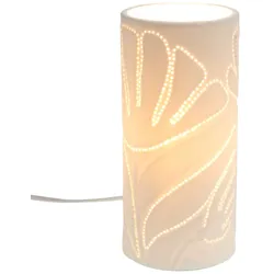 Röhrenlampe Margot - Weiß Rund Porzellan Amadeus 11.3x11.3 cm