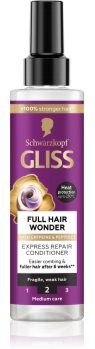 Schwarzkopf Gliss Full Hair Wonder condicionador restaurador leave-in para cabelo enfraquecido 200 ml. Gliss Full Hair Wonder