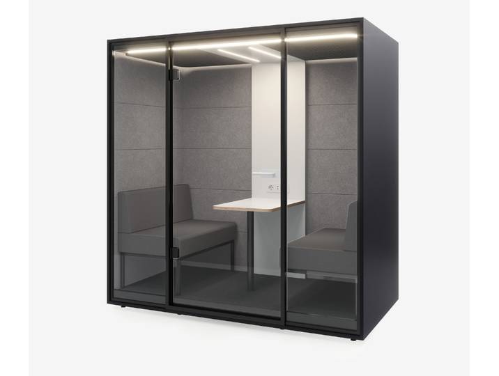Meetingbox Quattro Anthrazit Weiß Hellgrau Hellgrau Standard Schwarz