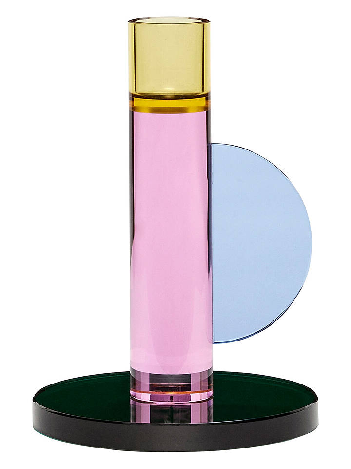 Hübsch Kerzenhalter "Astro" in Rosa - (H)14 cm - onesize