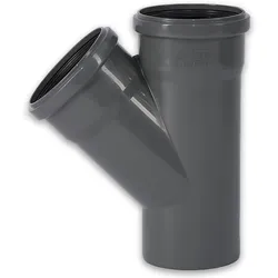 HT Safe Abflussrohr Einfachabzweig 45° (Ausführung: DN 110/90)