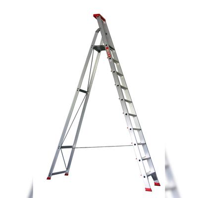 Stehleiter 10 Stufen Profi 338x75x16cm Alu SZAGATO 10 Stufen Leiter Alu Stehleiter 10-stufig Bockleiter 10 Stufen Haushaltsleiter 10 Stufen