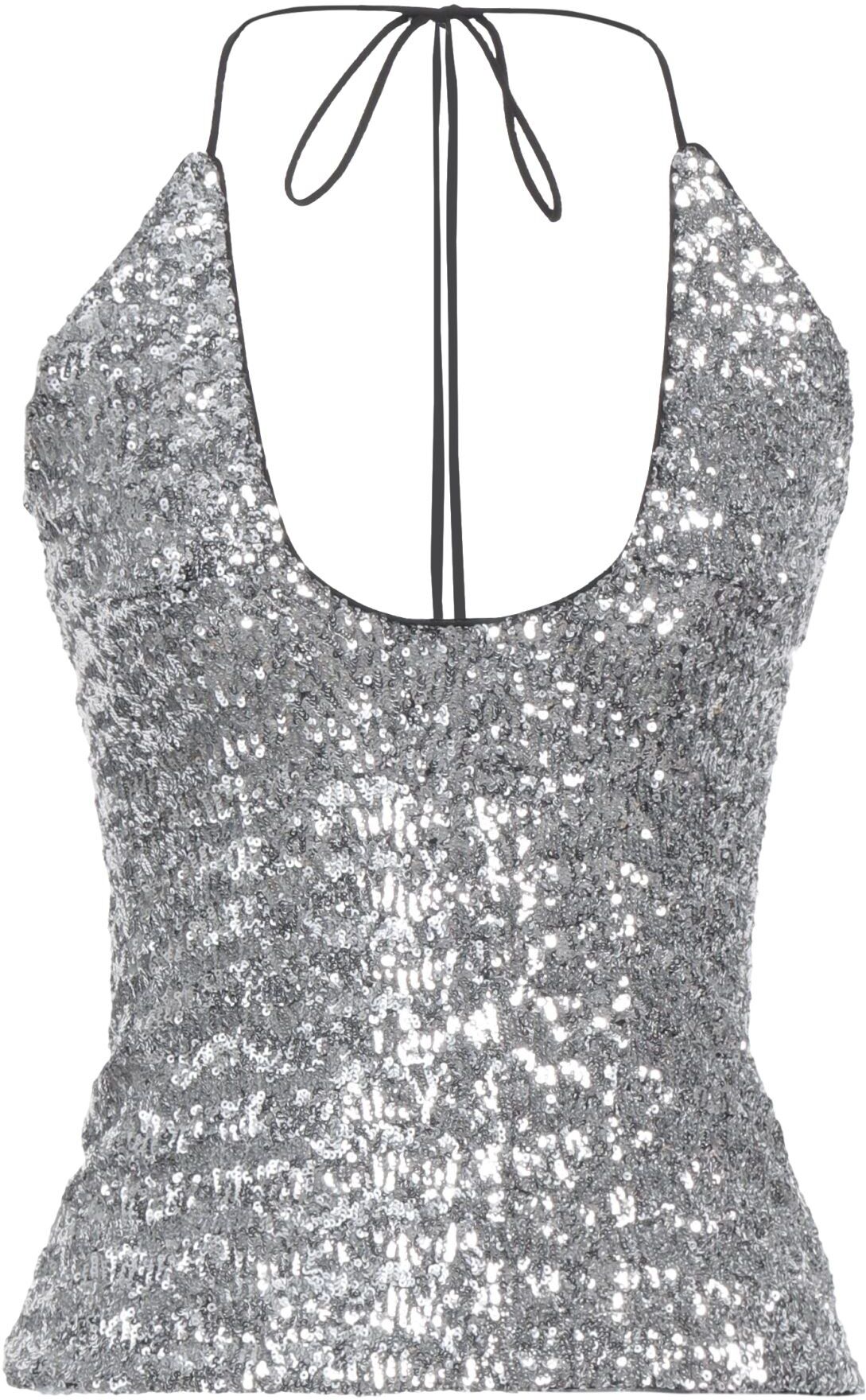 The Attico Top Mujer Plata 34,36,38 Mujer