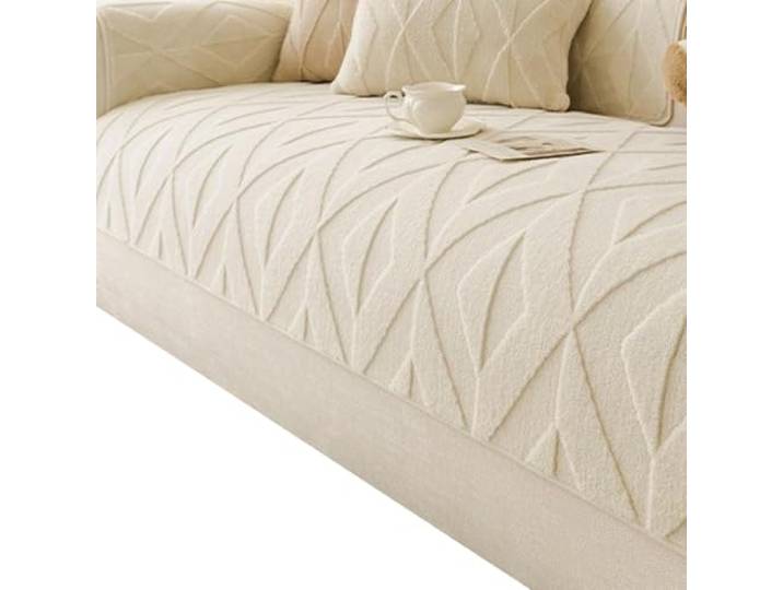 KRXSOBNV Sofabezüge 2-3-Sitzer-Sofas, haustierfreundlich, weich, rutschfest,(White,90x160cm)