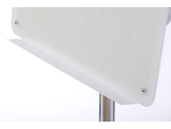 bi-office Standtafel Flipchart Glas 70x100cm magnetisch mobil chrom
