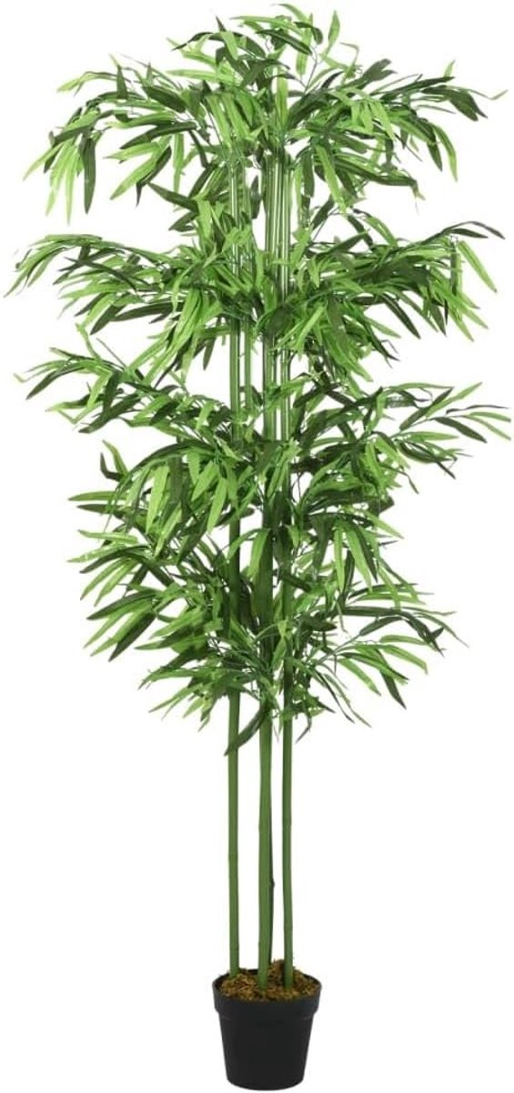 Realistische kunst bamboe boom voor binnen decoratie - Groen - Hoogte: 180 cm