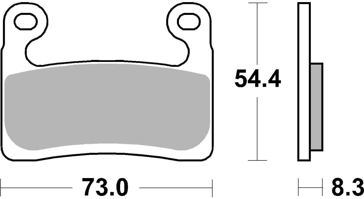Bremsbelagsatz BREMBO 07GR90LA