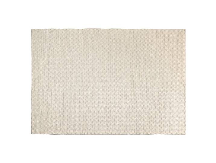 Tapis rectangulaire 300x400cm en laine tissée couleur blanc