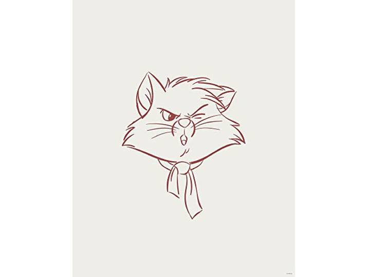 Komar Wandbild - Brave Berlioz - Größe: 40 x 50 cm - Poster, Kunstdruck, Dekoration, Wohnzimmer, Schlafzimmer, Disney
