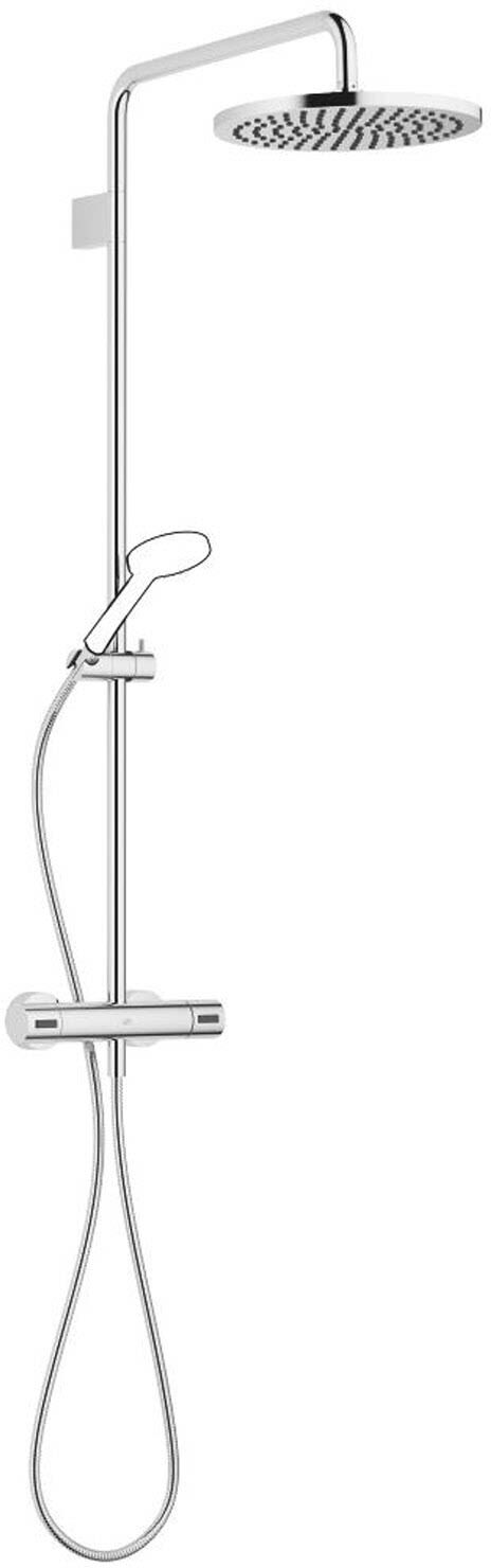 Dornbracht Shower Pipe mit Brause-Thermostat, rund