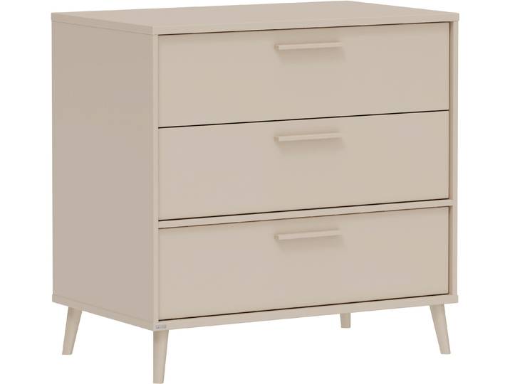 Wickelkommode PAIDI EEFJE in Beige, 3 Schubladen mit Soft-Close, verschiedene Ausführungen , beige (cashmere, beige, cashmere, beige), B:95cm H:93cm T:57cm, Holzwerkstoff, Wickelkommoden, Wickelkommode, langlebige Kommode, geprüfte Sicherheit, Wickeltisch aus Holz