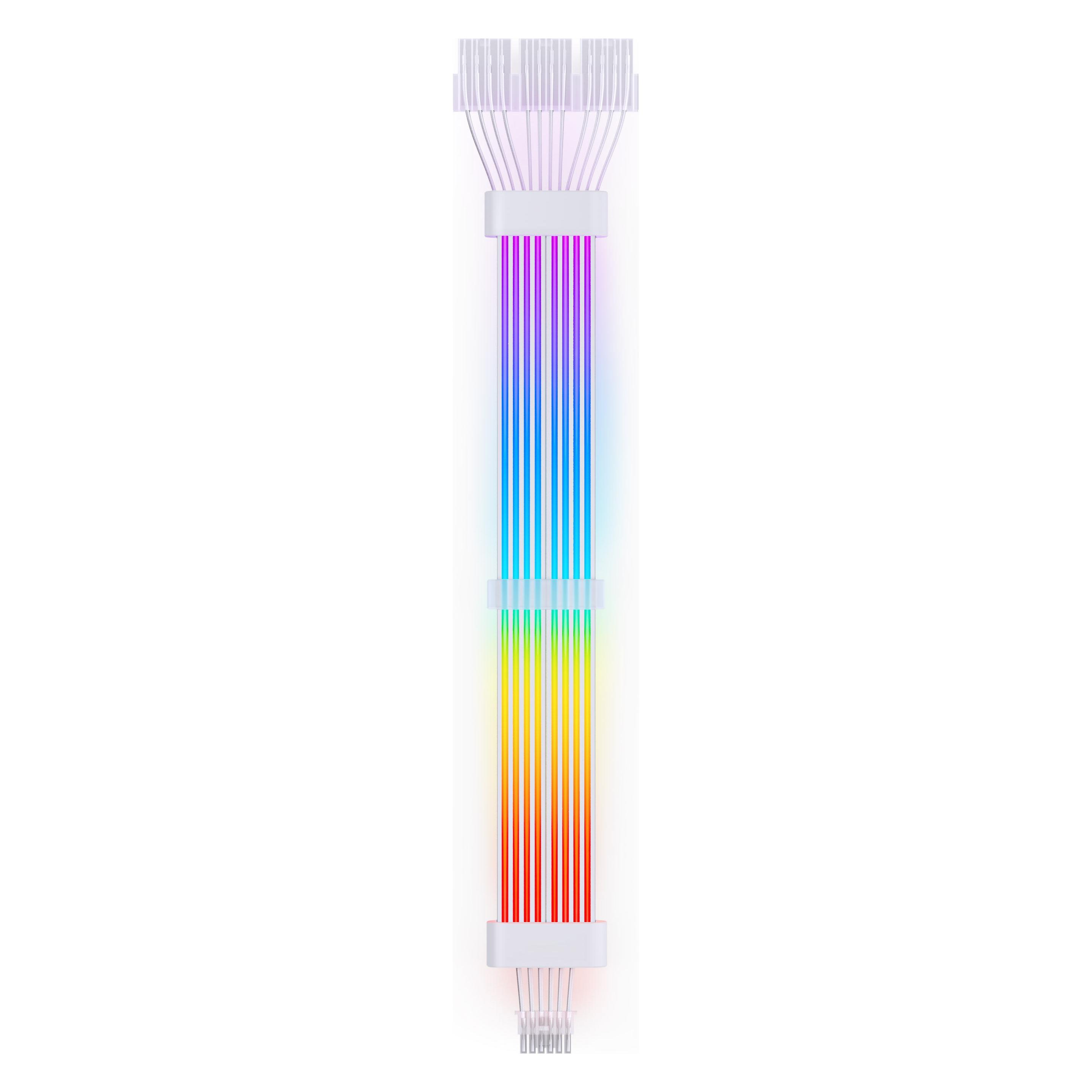 Jonsbo PC Light Cable, GPU - 12+4-Pin (RGB, Weiss) (DY-2(GPU-12+4pin))
