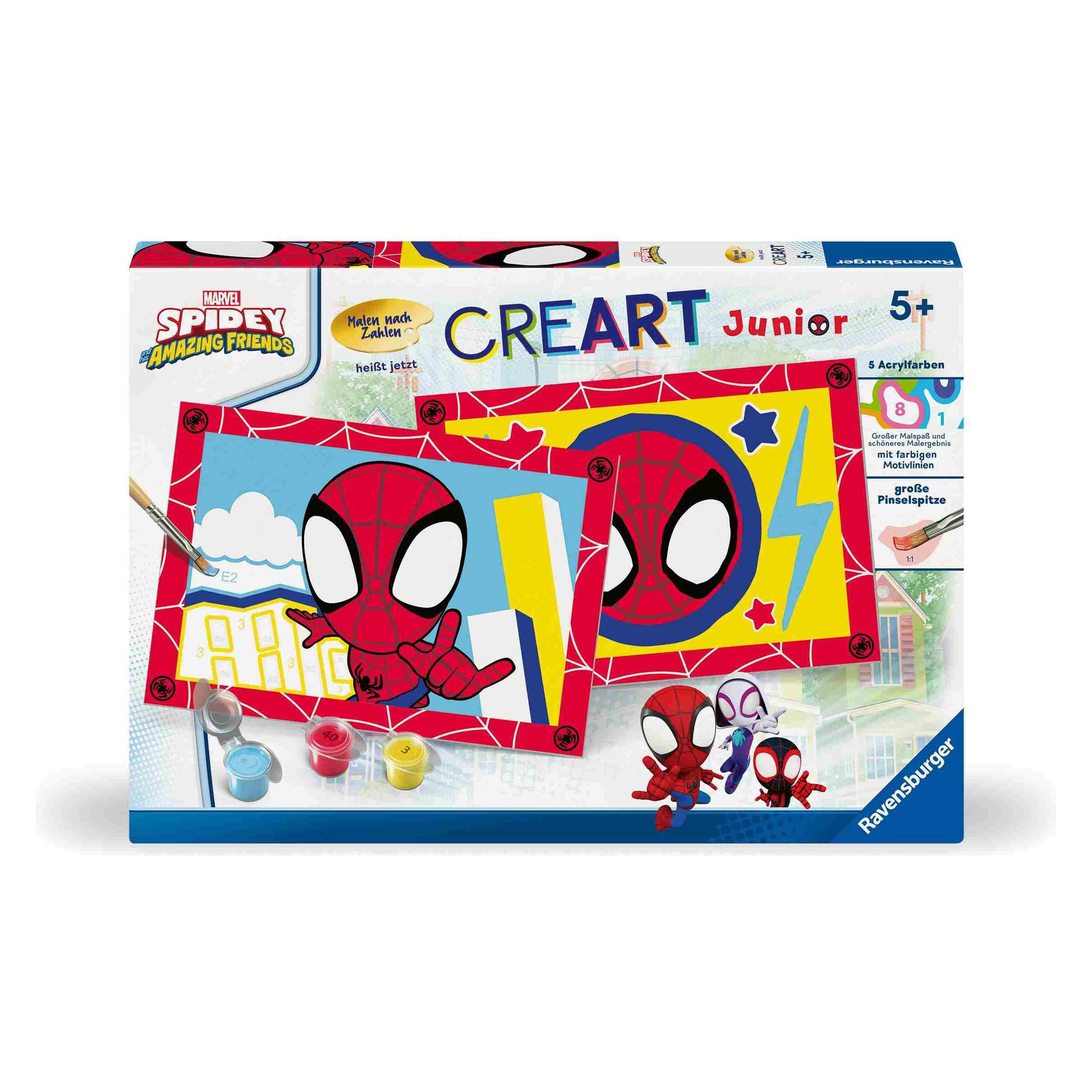 Ravensburger CreArt - Malen nach Zahlen 23949 - Spidey - Kinder 5-7 Jahre (4187942)