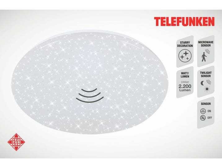 TELEFUNKEN LED Deckenleuchte PETSCHORA , weiß (weiß, neutral), Leuchten, LED Deckenleuchte