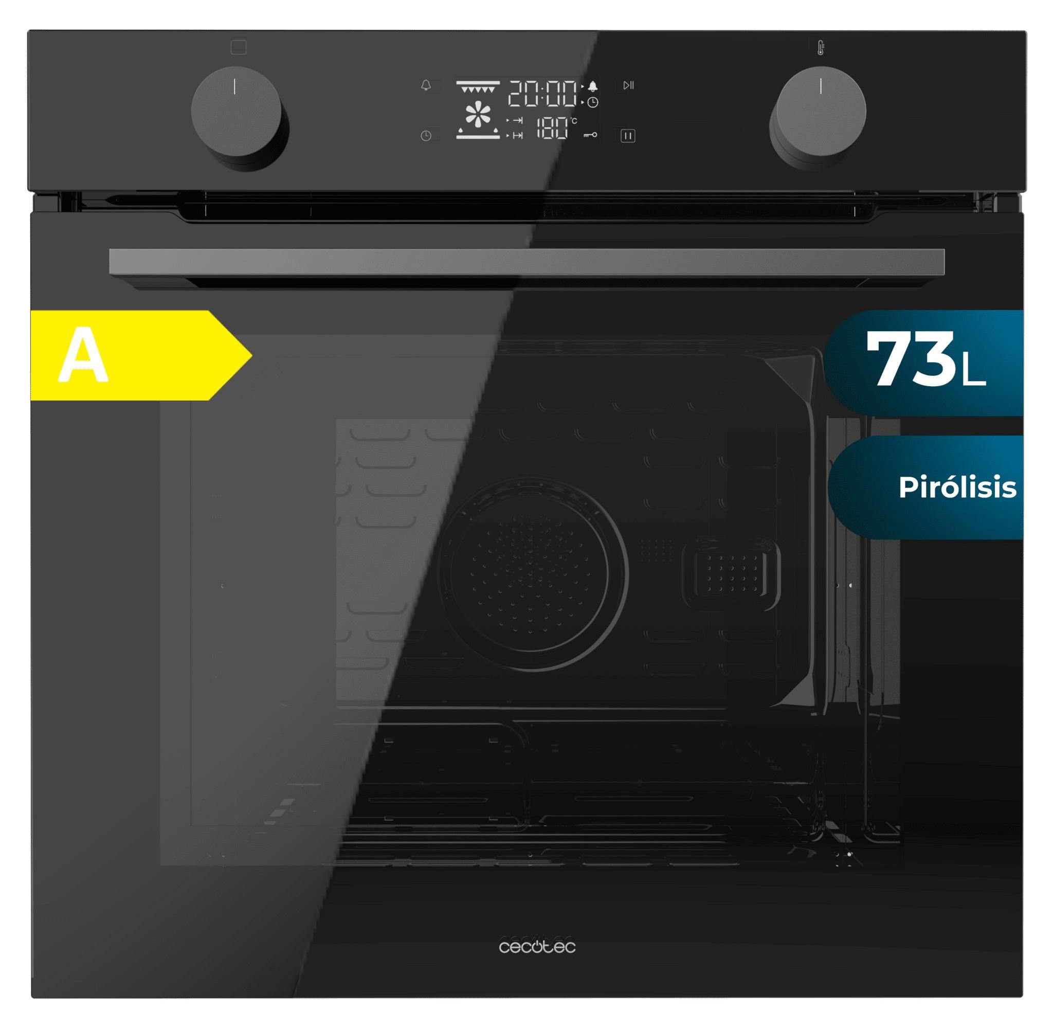 Cecotec P526000, Medium, Elektrischer Ofen, 73 l, 2800 W, 73 l, Pyrolytisch