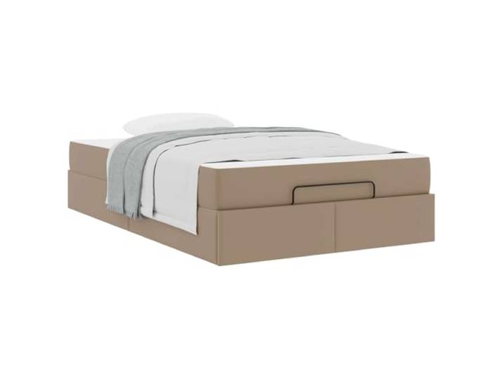 KTHLBRH Bett mit rechteckiger Matratze, mattes Finish Schaumstoff mit hoher Dichte, Lattenrost aus Metall, Aufbewahrung unter dem Bett