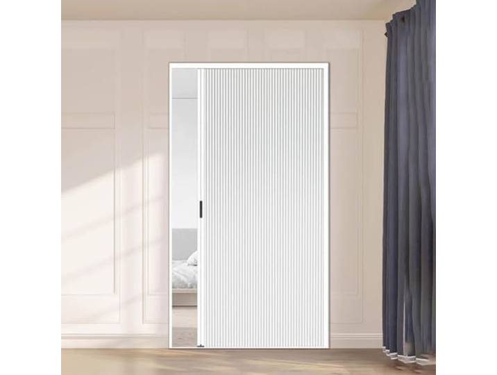 falttüren schiebetüren 190 200 210 220 230 240 Cm Hoch Unsichtbare Falttür Mit Wabenstruktur, Ohne Bohren Weiße Falttüren Für Den Kleiderschrank, Küche, Badezimmer Schiebe-Falttüren(90x200cm/35.4x79in