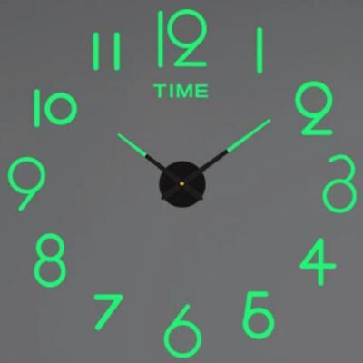 Inspire Essentials Modern DIY 3D Wall Clock Large Acrylic Mirror Stickers For Home Decor 23