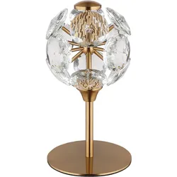 LED Tischlampe Nachttischlampe gold Tischleuchte Wohnzimmerlampe H 26,5 cm