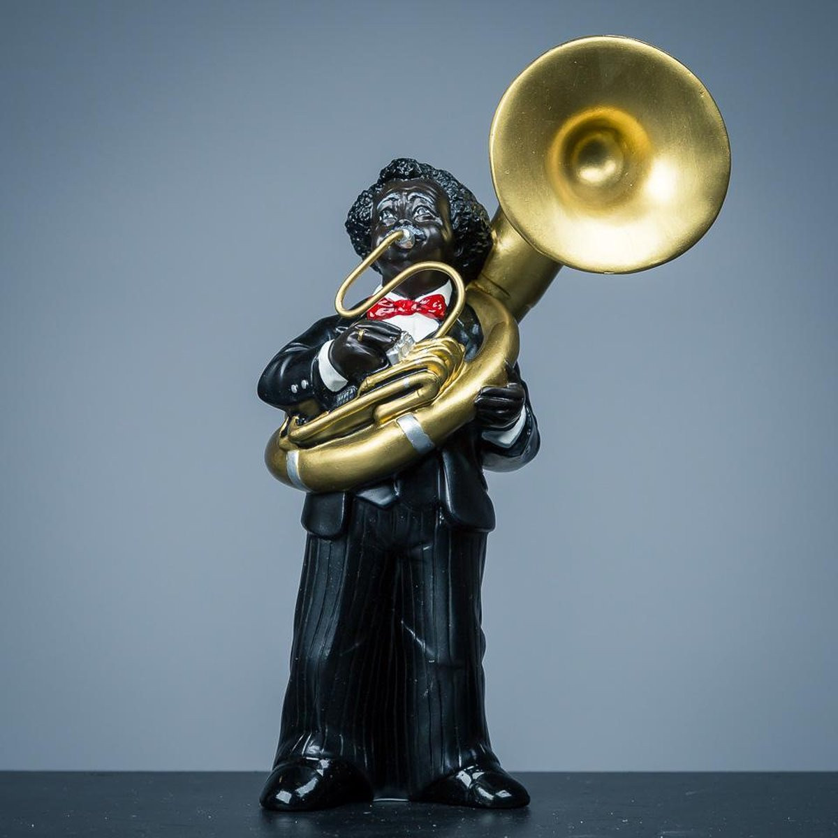 Parastone Beeld Tuba Muzikant All That Jazz Woondecoratie