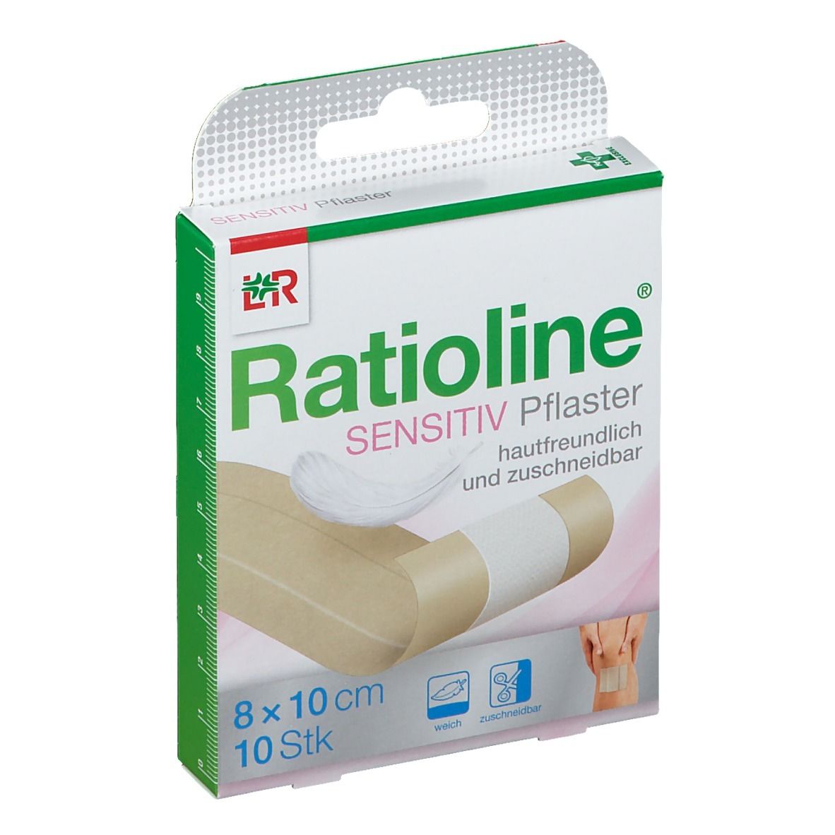 Ratioline sensitive Wundschnellverband 8 cmx1 m 1 St Pflaster