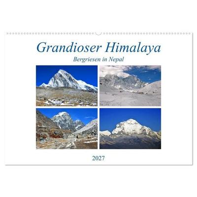 Grandioser Himalaya, Bergriesen in Nepal (Wandkalender 2027 DIN A2 quer), CALVENDO Monatskalender