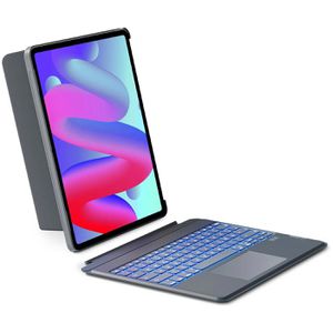 Inateck Tablet-Hülle KB04118, grau, für Apple iPad Air 13 M2, M3 und M4, mit Tastatur
