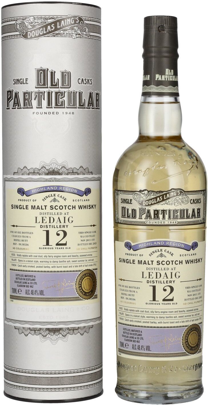 Douglas Laing & Co. Douglas Laing OLD PARTICULAR Ledaig 12 Years Old Single Malt Whisky 2011 48,4% Vol. 0,7l in Geschenkbox