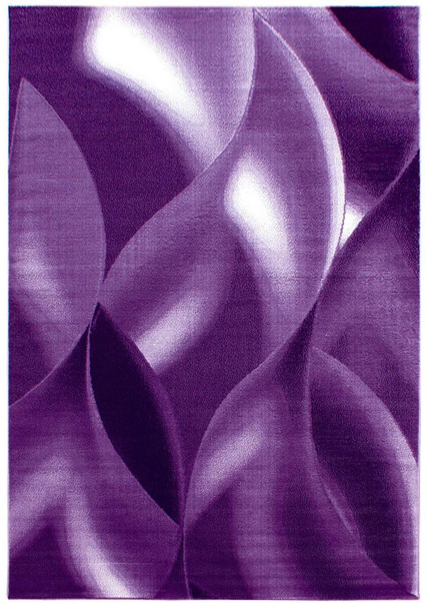 Plus Vloerkleed Lila – Golvend 3D Design – Laagpolig – Rechthoekig