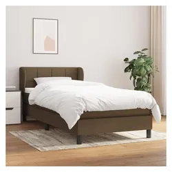 vidaXL, Boxspringbett, Catardorf (Block mit Quadraten) (90 x 200 cm)